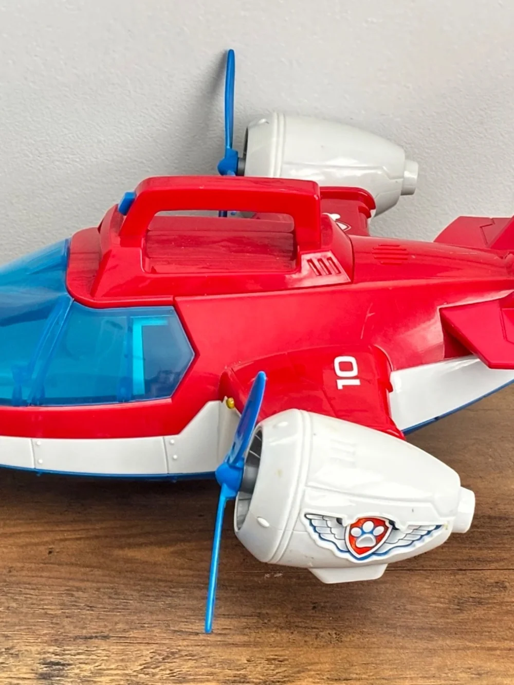 Paw Patrol Air Patroller Rescue Plane Airplane Lights Sound Toy Red Blue WORKS